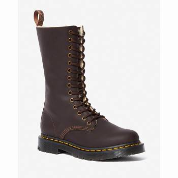 Dr Martens Női 1914 Dm's Wintergrip Tall Bakancs Barna
